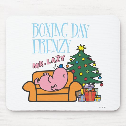 Herr Lazy Resting auf einer Couch Mousepad (Vorne)