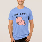 Herr Lazy Snoozing Away Tri-Blend Shirt (Vorderseite)