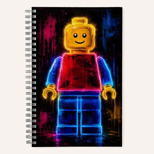 Herr Lego Mann Spiralblock Notizblock (Vorderseite)