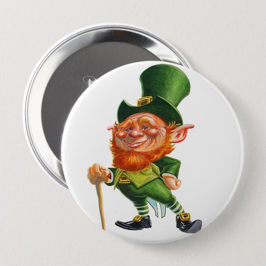 HERR LEPRECHAUN BUTTON (Vorne & Hinten)