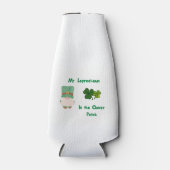 Herr Leprechaun im Kleber-Patch Flaschenkühler (Vorderseite)
