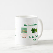 Herr Leprechaun im Kleber-Patch Kaffeetasse (VorderseiteRechts)
