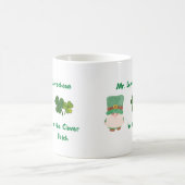 Herr Leprechaun im Kleber-Patch Kaffeetasse (Mittel)