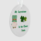 Herr Leprechaun im Kleber-Patch Ornament (Vorderseite)