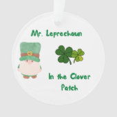 Herr Leprechaun im Kleber-Patch Ornament (Vorderseite)