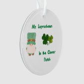 Herr Leprechaun im Kleber-Patch Ornament (Vorderseite)