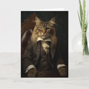 Herr Liebhaber, Liebhaber Katze Grußkarte Karte