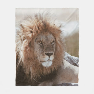 HERR LION FLEECEDECKE