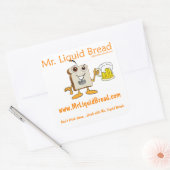 Herr Liquid Broad Square Stickers (Umschlag)