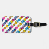 Herr Little & Little Miss Charakter Muster Gepäckanhänger (Vorderseite horizontal)