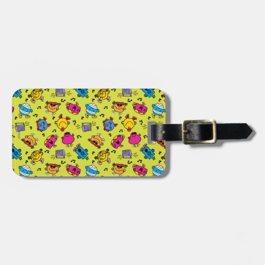 Herr Little & Little Miss Pattern Gepäckanhänger (Vorderseite horizontal)