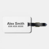 Herr Little & Little Miss Pattern Gepäckanhänger (Rückseite horizontal)