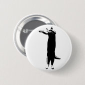 Herr Long Cat Badge Button (Vorne & Hinten)
