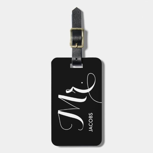 Herr Luggage Tag Gepäckanhänger (Vorderseite vertikal)