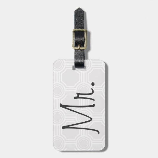 Herr Luggage Tag Gepäckanhänger (Vorderseite vertikal)