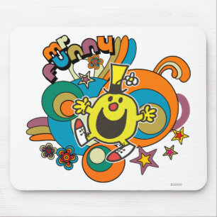 Herr Lustig Farbige Sterne & Schlieren Mousepad