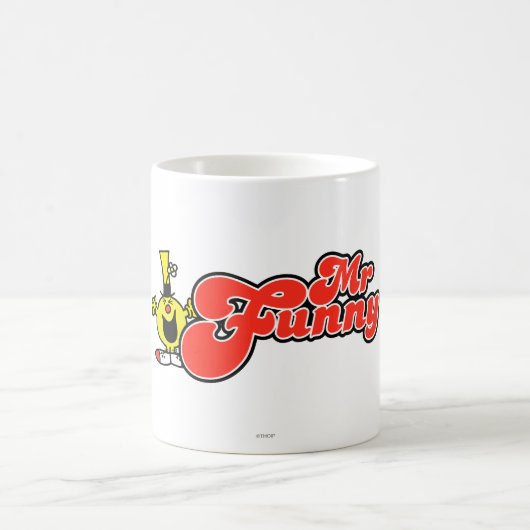 Herr Lustig | Rote Schrift Kaffeetasse (Mittel)