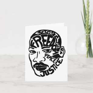 Herr Luther King Aufkleber Karte