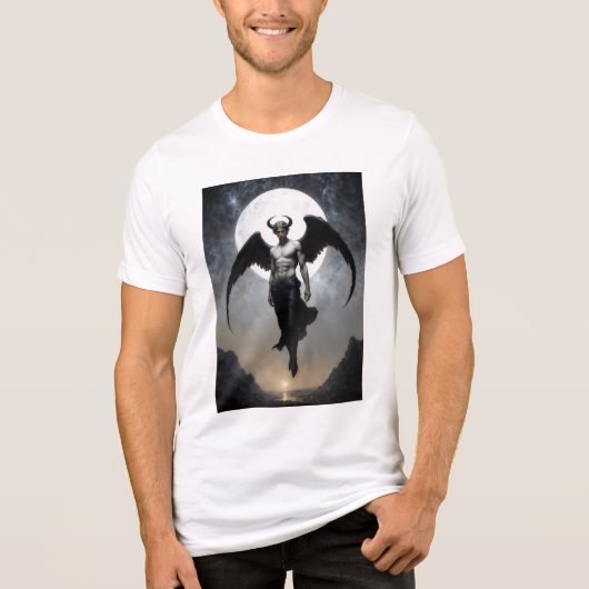 Herr Luzifer Tri-Blend Shirt (Vorderseite)