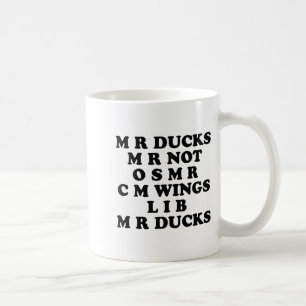 Herr M R Enten T, Lustiger Entenliebhaber, Wasserv Kaffeetasse