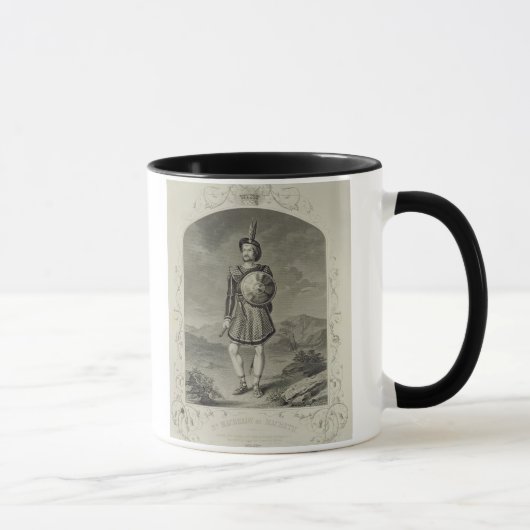 Herr Macready als Macbeth, Szene 3 der Taten-I, im Tasse (Rechts)