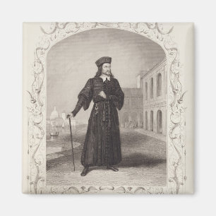 Herr Macready als Shylock, Szene 3 der Taten-I, Magnet