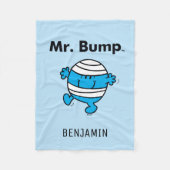 Herr Men | Herr Bump ist ein Clutz Fleecedecke (Vorderseite)