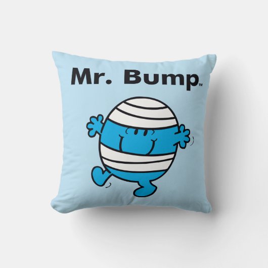Herr Men | Herr Bump ist ein Clutz Kissen (Vorderseite)