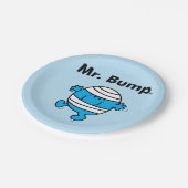 Herr Men | Herr Bump ist ein Clutz Pappteller (Schrägansicht)