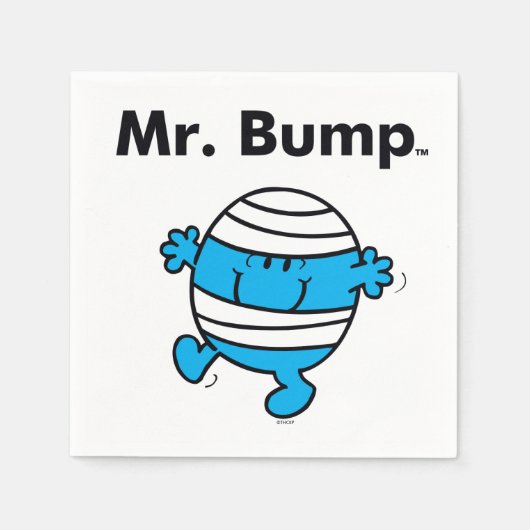 Herr Men | Herr Bump ist ein Clutz Serviette (Vorderseite)