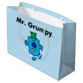 Herr Men | Herr Grumpy ist ein Grump Große Geschenktüte (Rückseite Schrägansicht)