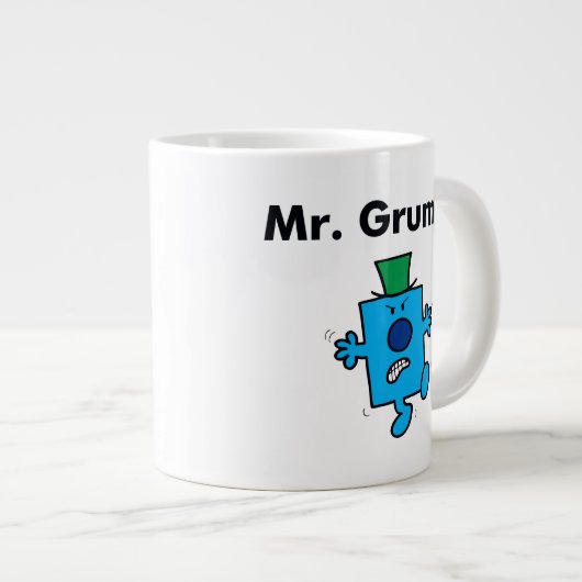 Herr Men | Herr Grumpy ist ein Grump Jumbo-Tasse (Vorderseite Rechts)