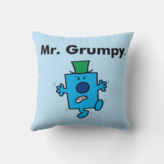 Herr Men | Herr Grumpy ist ein Grump Kissen (Rückseite)