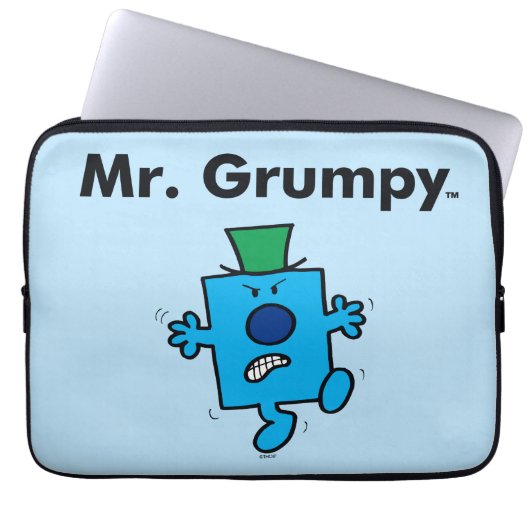 Herr Men | Herr Grumpy ist ein Grump Laptopschutzhülle (Vorderseite)