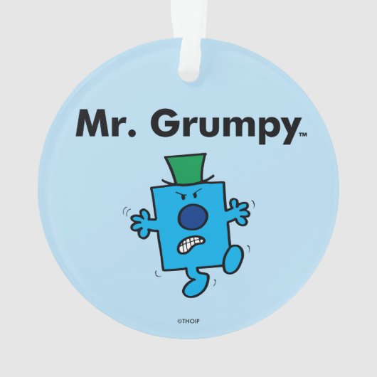 Herr Men | Herr Grumpy ist ein Grump Ornament (Rückseite)
