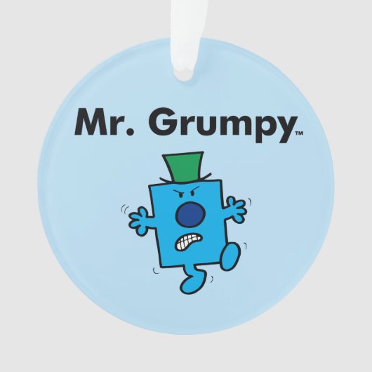 Herr Men | Herr Grumpy ist ein Grump Ornament (Vorderseite)