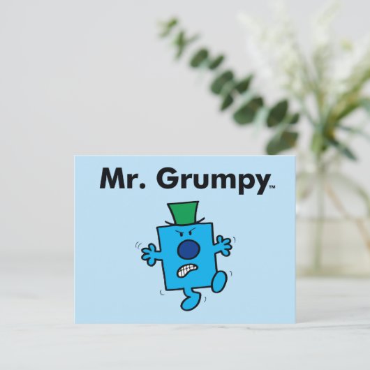 Herr Men | Herr Grumpy ist ein Grump Postkarte (Stehend Vorderseite)