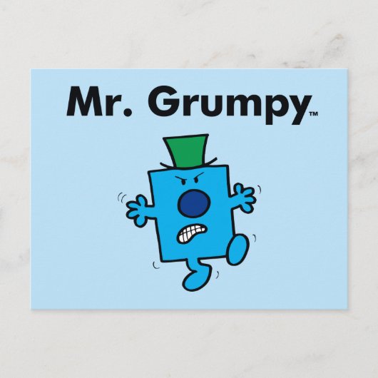 Herr Men | Herr Grumpy ist ein Grump Postkarte (Vorderseite)