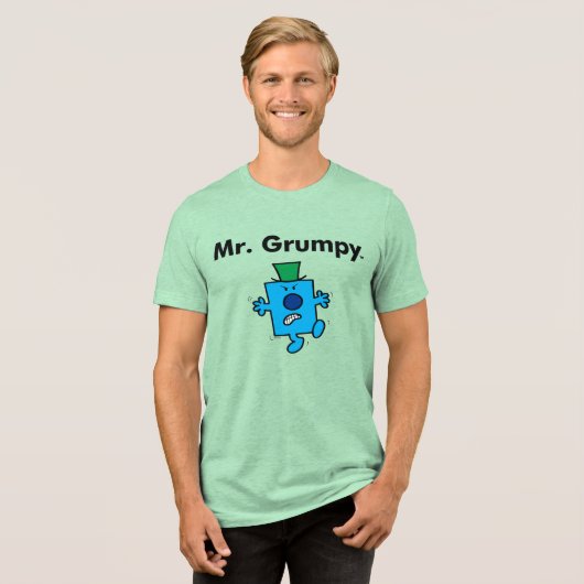 Herr Men | Herr Grumpy ist ein Grump Tri-Blend Shirt (Vorderseite voll)