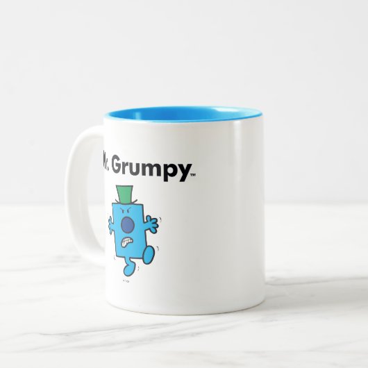 Herr Men | Herr Grumpy ist ein Grump Zweifarbige Tasse (Vorderseite Links)