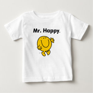 Herr Men   Herr Happy ist immer glücklich Baby T-shirt