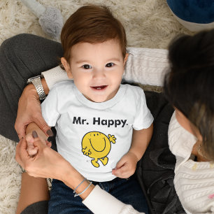 Herr Men   Herr Happy ist immer glücklich Baby T-shirt