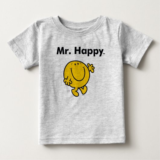 Herr Men | Herr Happy ist immer glücklich Baby T-shirt (Vorderseite)