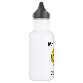 Herr Men | Herr Happy ist immer glücklich Edelstahlflasche (Links)