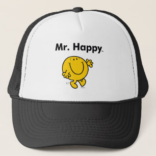 Herr Men Herr Happy ist immer glücklich Truckerkappe
