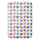 Herr Men & Little Miss | Dancing Neon Pattern Badematte (Vorderseite Vertikal)