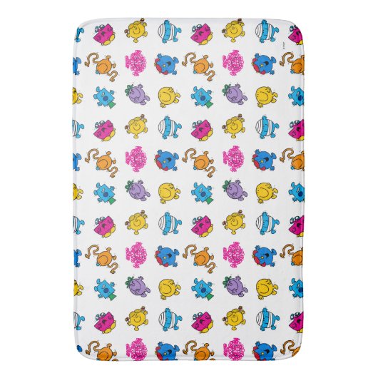 Herr Men & Little Miss | Dancing Neon Pattern Badematte (Vorderseite Vertikal)