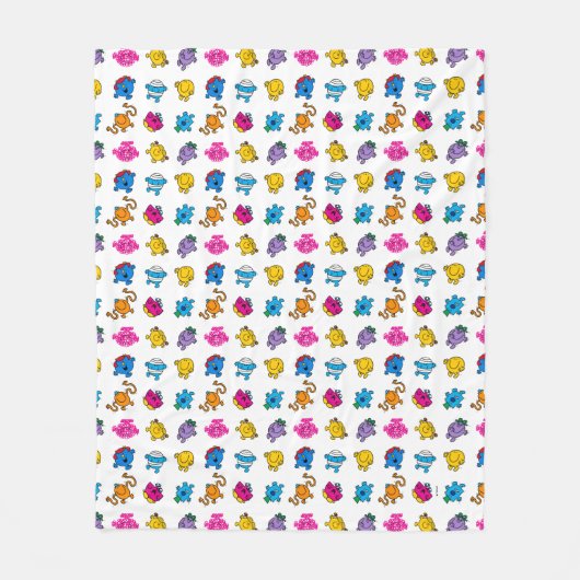 Herr Men & Little Miss | Dancing Neon Pattern Fleecedecke (Vorderseite)