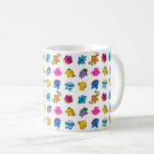 Herr Men & Little Miss | Dancing Neon Pattern Kaffeetasse (VorderseiteRechts)