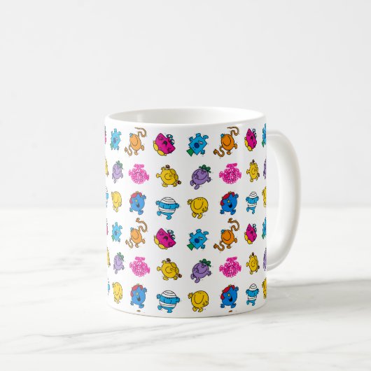 Herr Men & Little Miss | Dancing Neon Pattern Kaffeetasse (VorderseiteRechts)